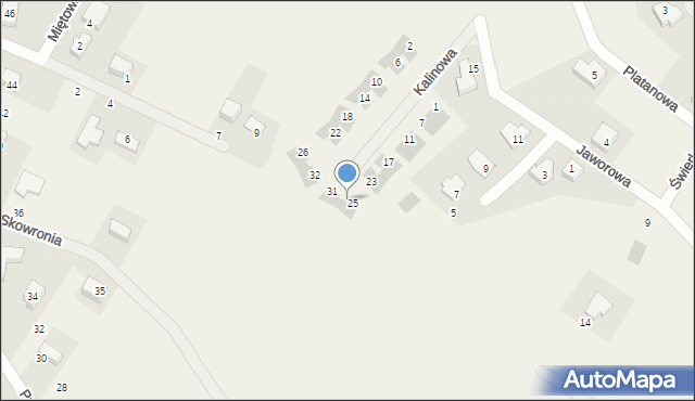 Gajków, Kalinowa, 27, mapa Gajków