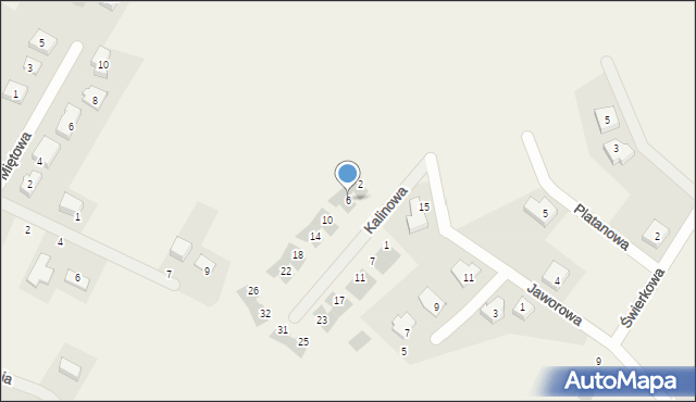 Gajków, Kalinowa, 6, mapa Gajków