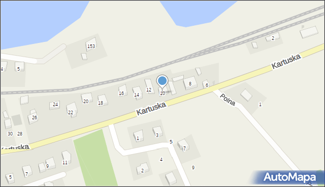 Garcz, Kartuska, 10, mapa Garcz