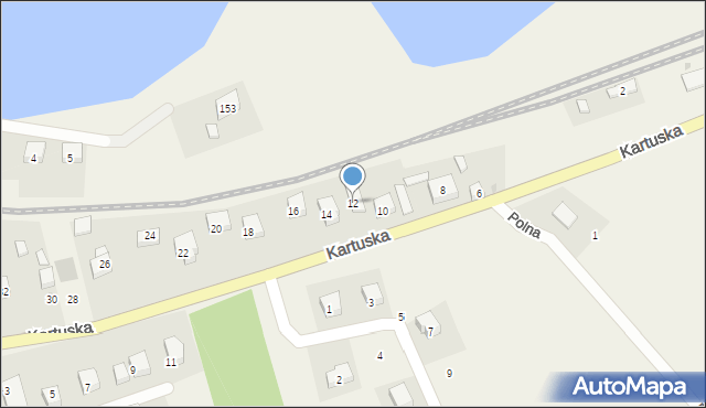 Garcz, Kartuska, 12, mapa Garcz