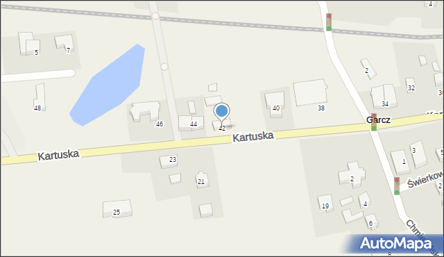 Garcz, Kartuska, 42, mapa Garcz