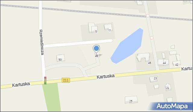 Garcz, Kartuska, 48, mapa Garcz