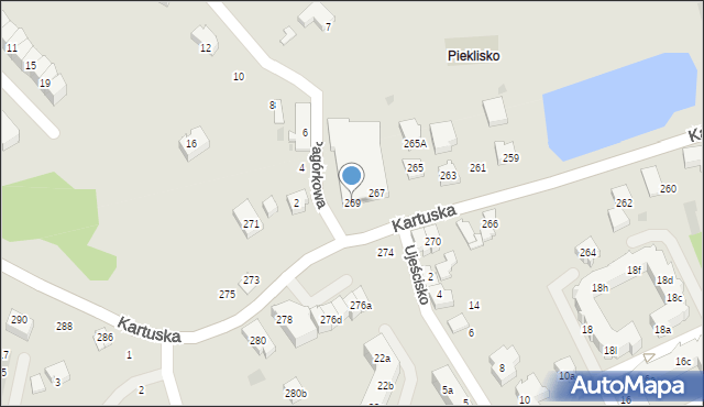 Gdańsk, Kartuska, 269, mapa Gdańska