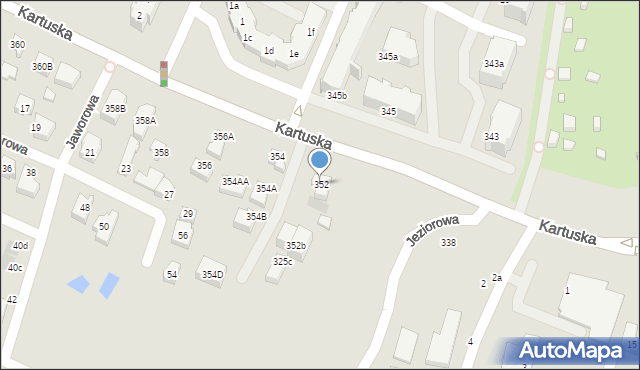 Gdańsk, Kartuska, 352, mapa Gdańska