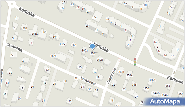 Gdańsk, Kartuska, 360, mapa Gdańska