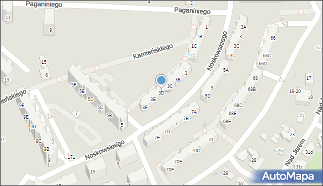 Gdańsk, Kamieńskiego Macieja, 3D, mapa Gdańska