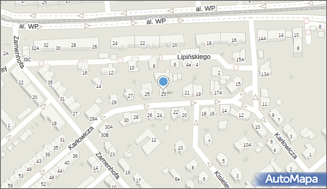 Gdańsk, Karłowicza Mieczysława, 23, mapa Gdańska