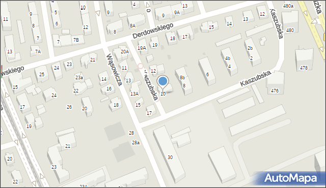 Gdańsk, Kaszubska, 10, mapa Gdańska