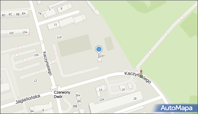 Gdańsk, Kaczyńskiego Lecha, prezydenta RP, 13, mapa Gdańska