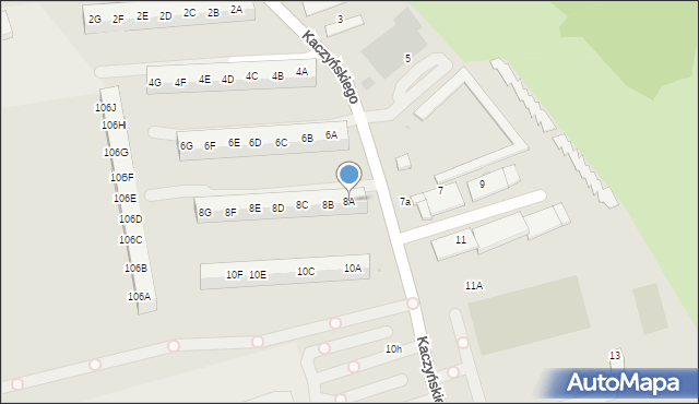 Gdańsk, Kaczyńskiego Lecha, prezydenta RP, 8A, mapa Gdańska