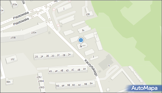 Gdańsk, Kaczyńskiego Lecha, prezydenta RP, 3a, mapa Gdańska