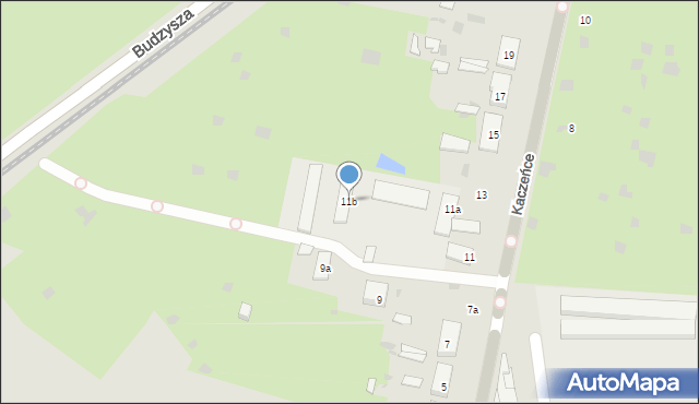 Gdańsk, Kaczeńce, 11b, mapa Gdańska