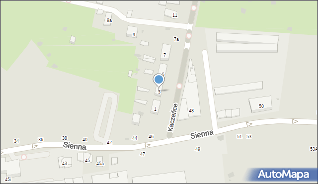 Gdańsk, Kaczeńce, 3, mapa Gdańska