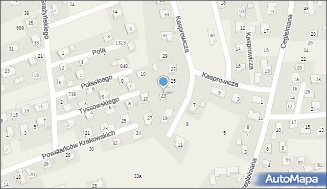 Gdów, Kasprowicza Jana, 23, mapa Gdów
