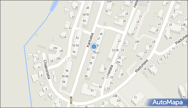 Gdynia, Kartuska, 45-59, mapa Gdyni