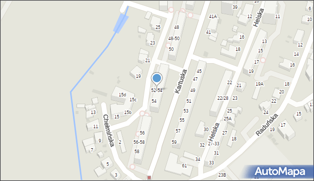 Gdynia, Kartuska, 52-54, mapa Gdyni