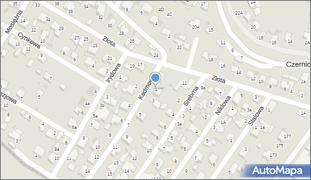 Gdynia, Kadmowa, 1, mapa Gdyni