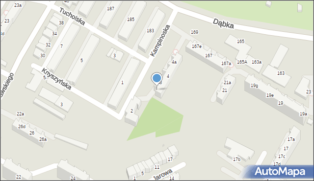 Gdynia, Kampinoska, 4e, mapa Gdyni