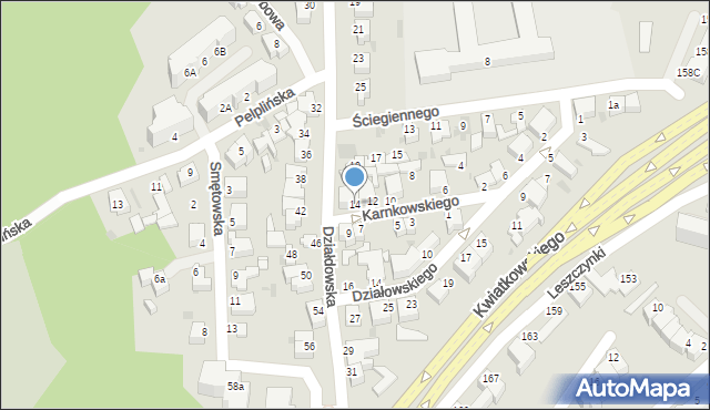 Gdynia, Karnkowskiego Stanisława, 14, mapa Gdyni