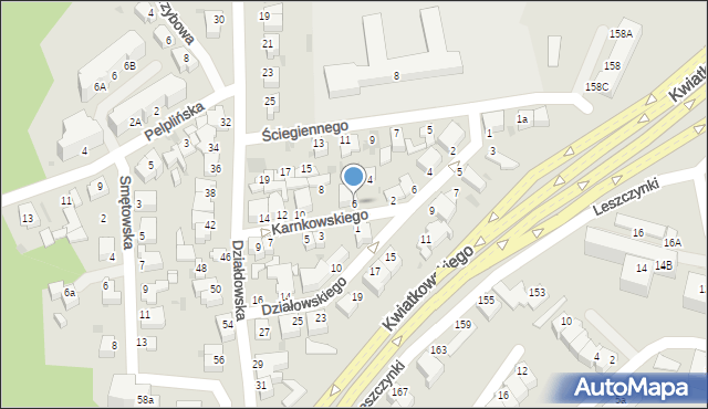Gdynia, Karnkowskiego Stanisława, 6, mapa Gdyni