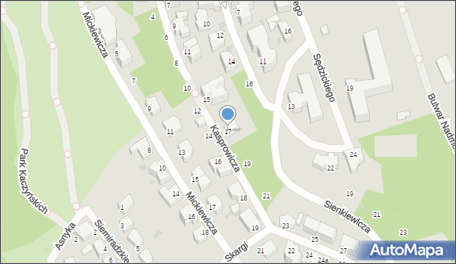 Gdynia, Kasprowicza Jana, 17, mapa Gdyni