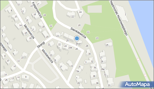 Gdynia, Kasprowicza Jana, 27, mapa Gdyni