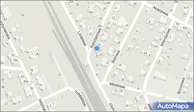 Gdynia, Kasztanowa, 21, mapa Gdyni