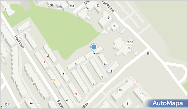 Gdynia, Kameralna, 7, mapa Gdyni