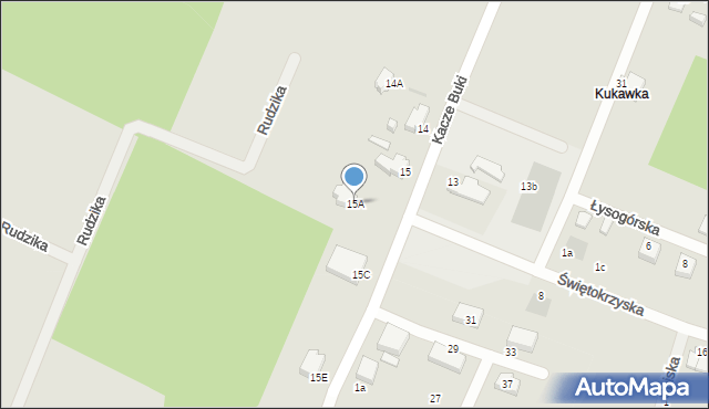 Gdynia, Kacze Buki, 15A, mapa Gdyni