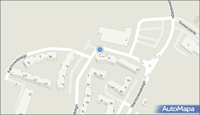 Gdynia, Kamrowskiego Jana, 1d, mapa Gdyni