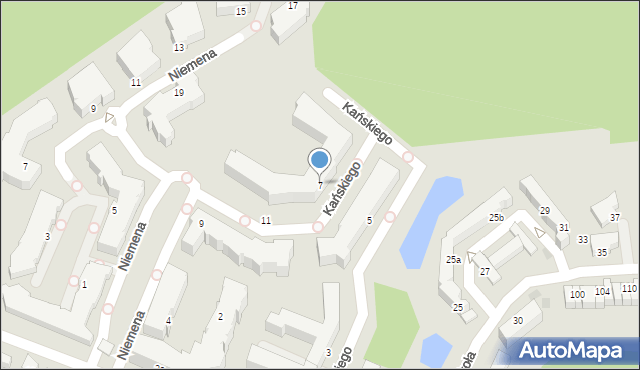 Gdynia, Kańskiego Władysława, 7, mapa Gdyni