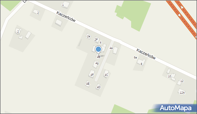 Gilowice, Kaczeńców, 4B, mapa Gilowice