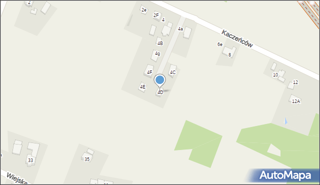 Gilowice, Kaczeńców, 4D, mapa Gilowice