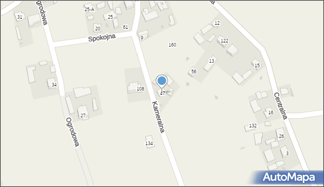 Głęboka, Kameralna, 15, mapa Głęboka