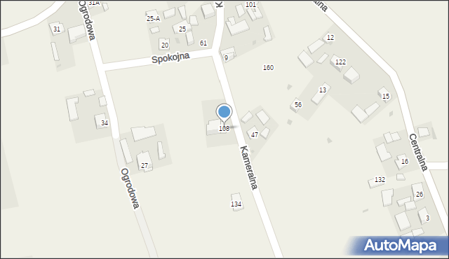 Głęboka, Kameralna, 16, mapa Głęboka