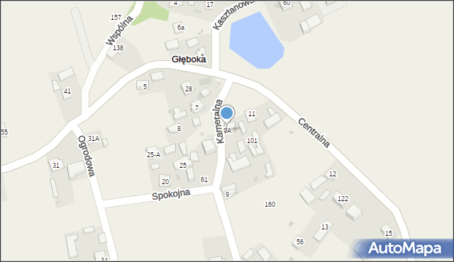 Głęboka, Kameralna, 5, mapa Głęboka