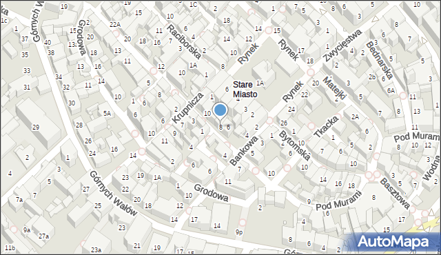 Gliwice, Kaczyniec, 8, mapa Gliwic