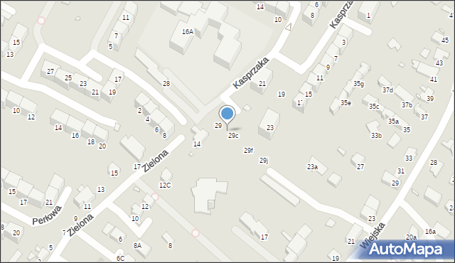 Gliwice, Kasprzaka Marcina, 29b, mapa Gliwic