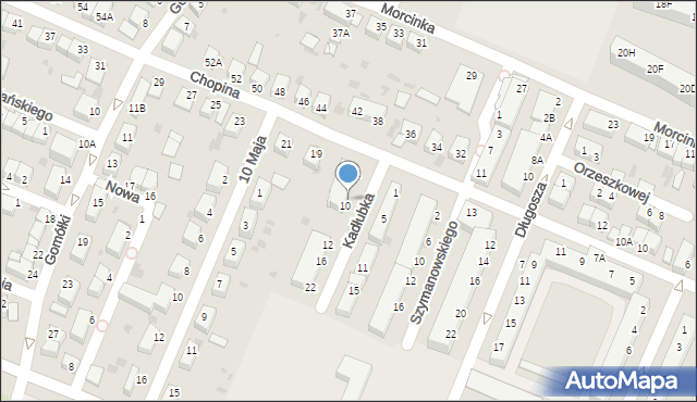 Głogów, Kadłubka Wincentego, bp., 8, mapa Głogów