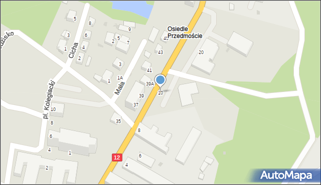 Głogów, Kamienna Droga, 10, mapa Głogów