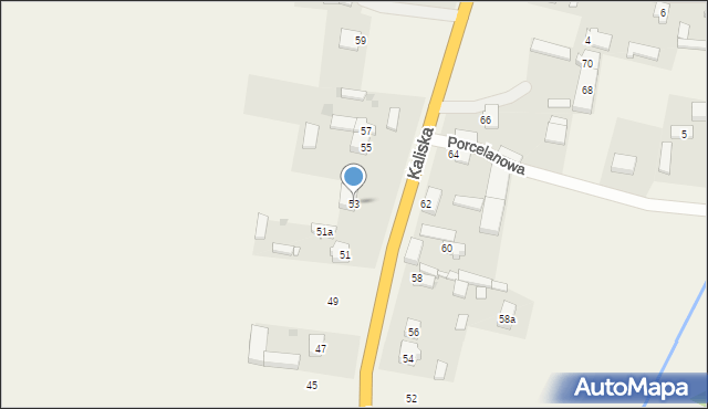 Główiew, Kaliska, 53, mapa Główiew