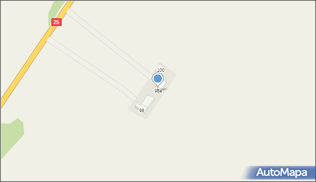 Główiew, Kaliska, 98a, mapa Główiew