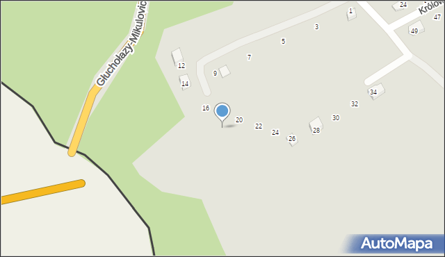 Głuchołazy, Kazimierza Jagiellończyka, 18, mapa Głuchołazy