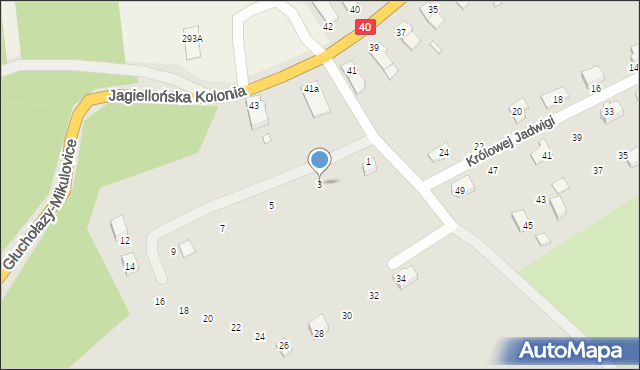 Głuchołazy, Kazimierza Jagiellończyka, 3, mapa Głuchołazy
