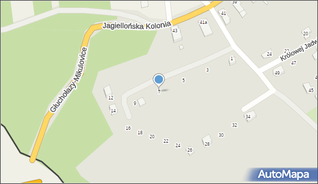 Głuchołazy, Kazimierza Jagiellończyka, 7, mapa Głuchołazy