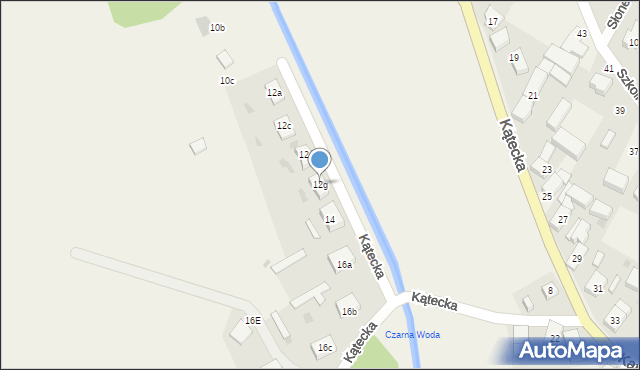 Gniechowice, Kątecka, 12g, mapa Gniechowice