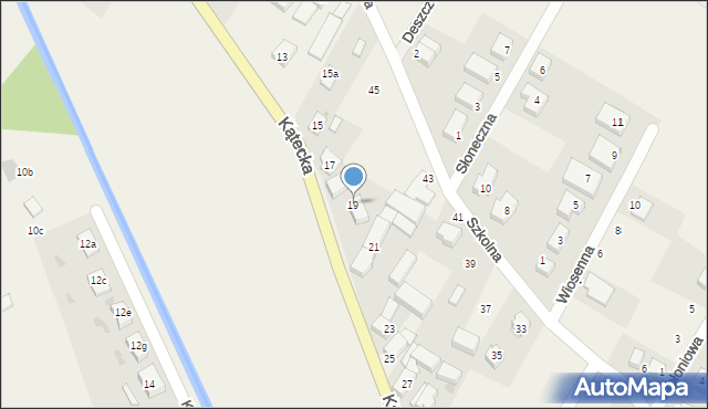 Gniechowice, Kątecka, 19, mapa Gniechowice