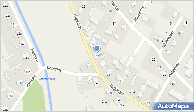 Gniechowice, Kątecka, 29, mapa Gniechowice