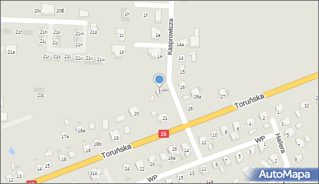 Gniewkowo, Kasprowicza Jana, 1, mapa Gniewkowo