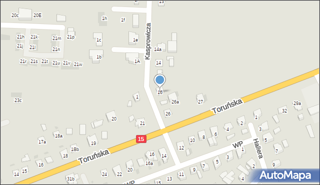 Gniewkowo, Kasprowicza Jana, 16, mapa Gniewkowo